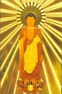 Amitabha sticker mahayana style (gold)