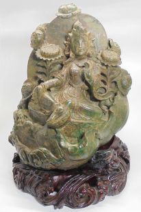 Green Tara statue (Turquoise)