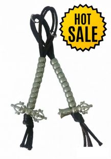 2 tassled mantra counter SP(white metal)